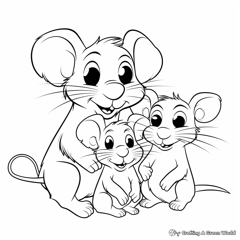Rat Coloring Pages Free U0026 Printable 
