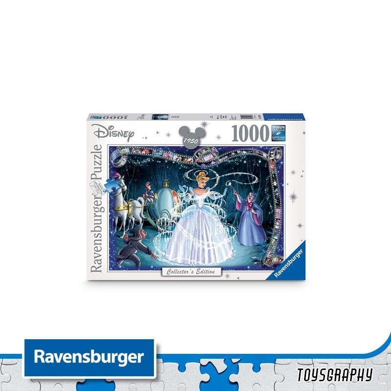 Ravensburger Puzzle 1000 Pcs Cinderella 1950 Collectors Softclick Tech