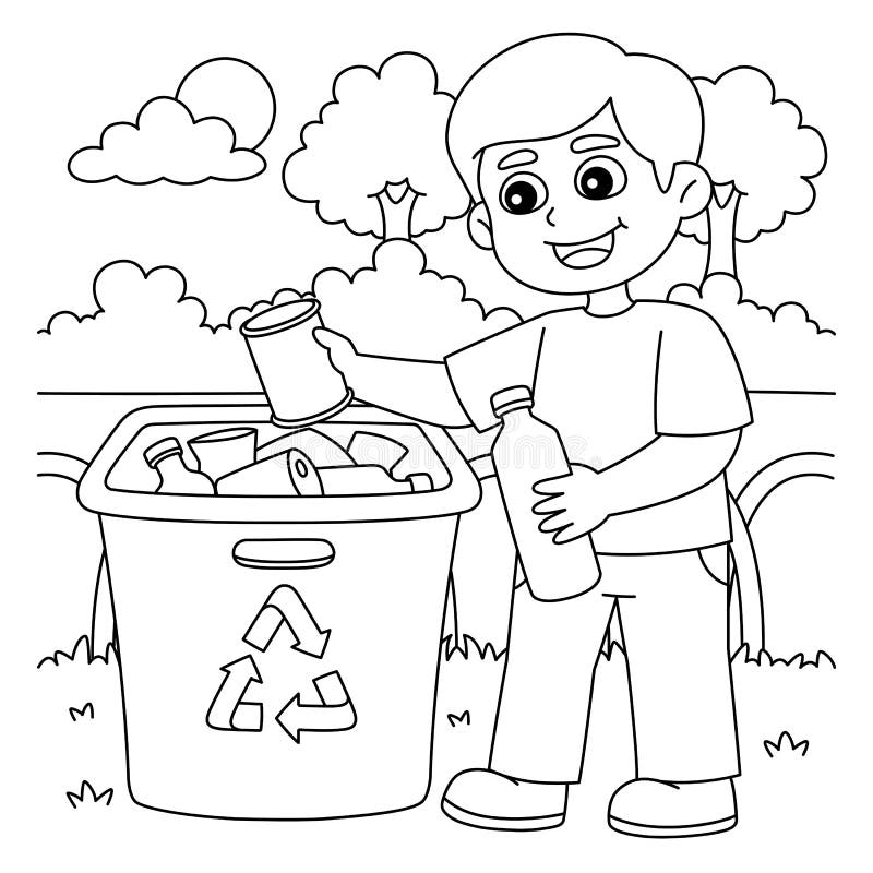 Recycling Coloring Page Stock Illustrations 189 Recycling Coloring Page Stock Illustrations Vectors U0026 Clipart Dreamstime