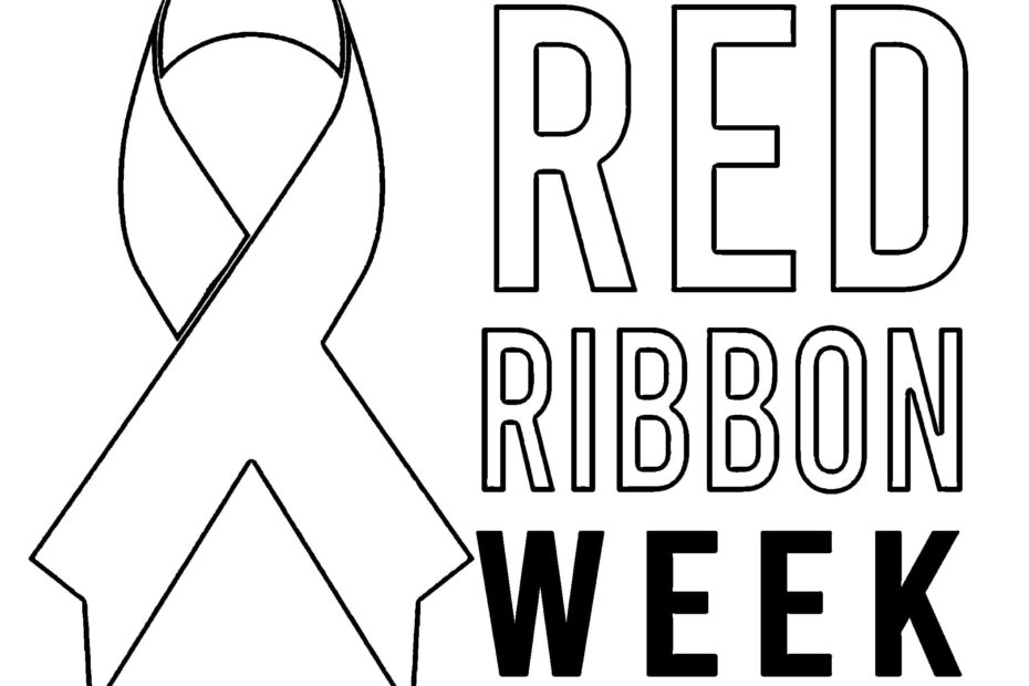 Red Ribbon Week Coloring Pages ColoringLib
