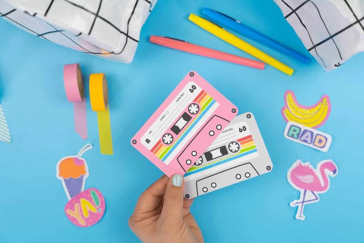 Retro 80s Cassette Tape Free Printable Card Tried U0026 True Creative