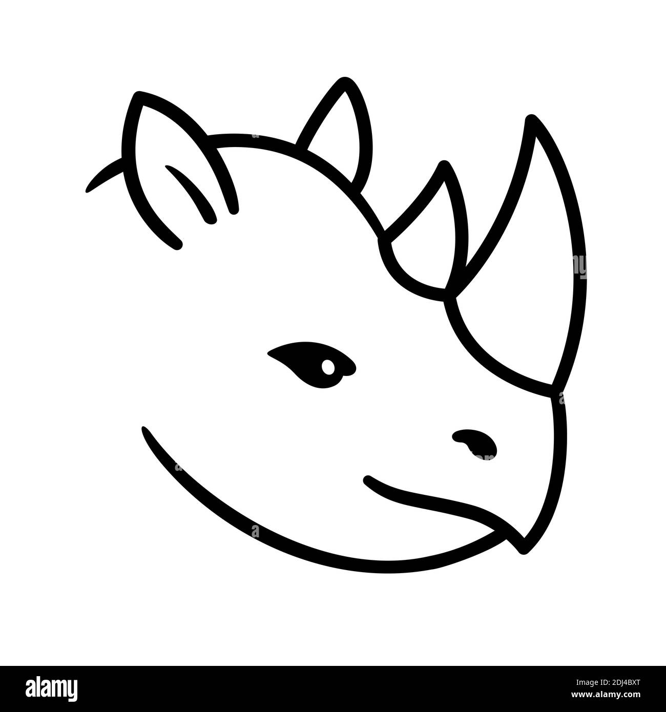 Rhino Drawing Black And White Stock Photos U0026 Images Alamy