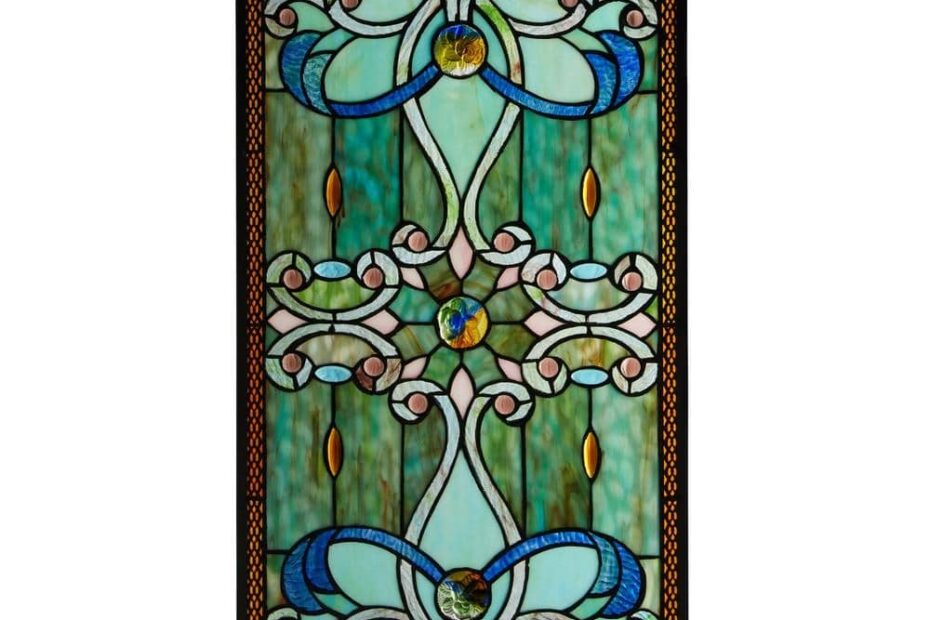 River Of Goods Stained Glass Brandi s Window Panel Green