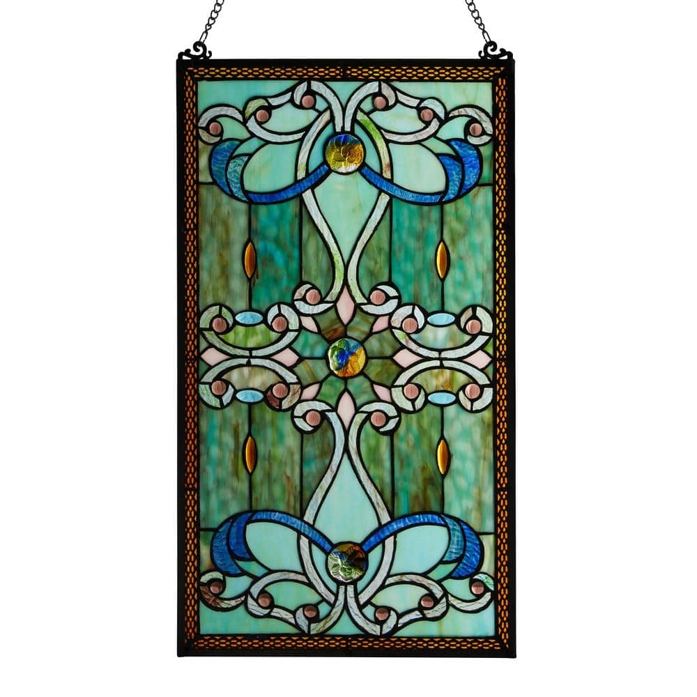 River Of Goods Stained Glass Brandi s Window Panel Green