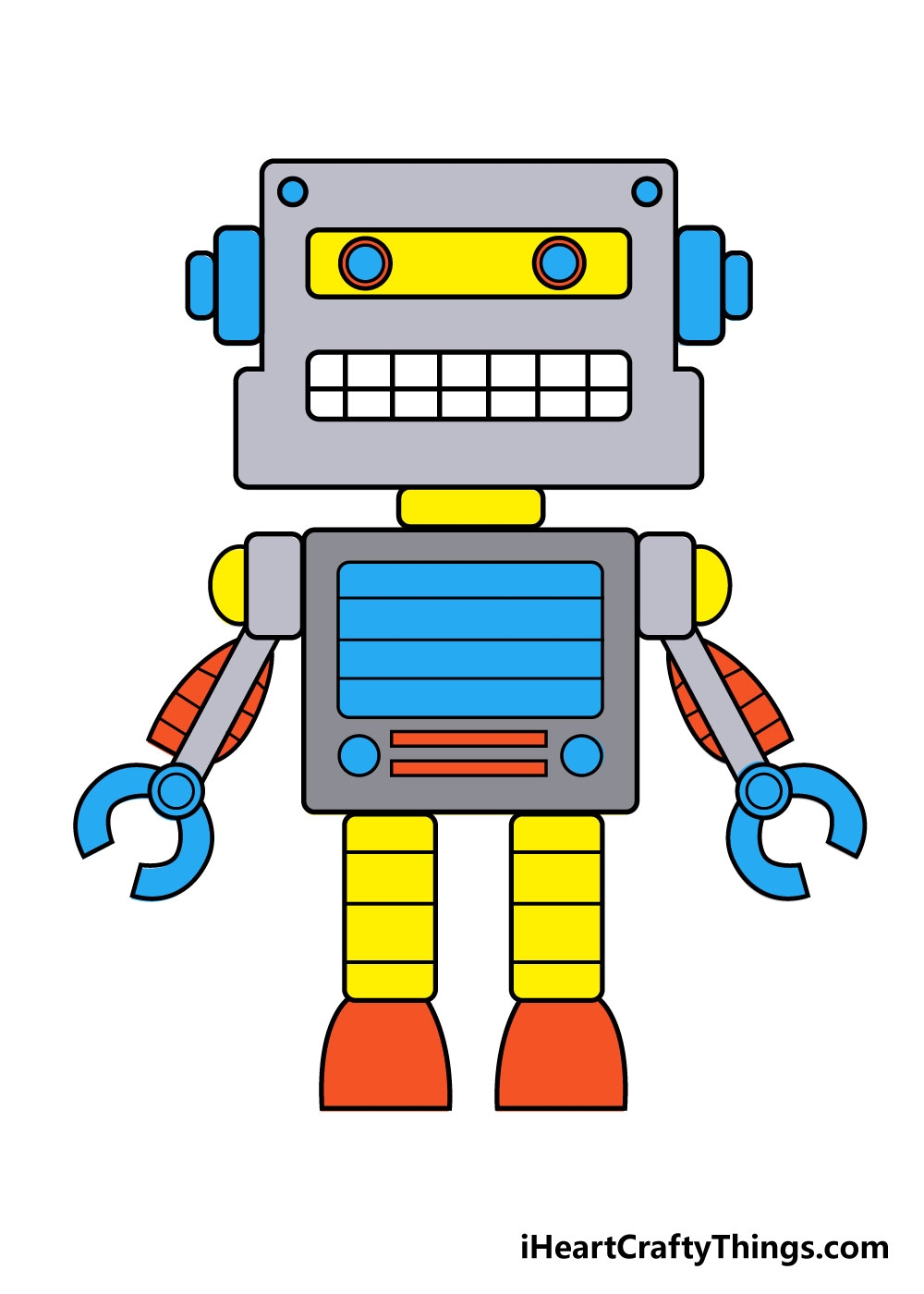 Robot Drawing How To Draw A Robot Step By Step