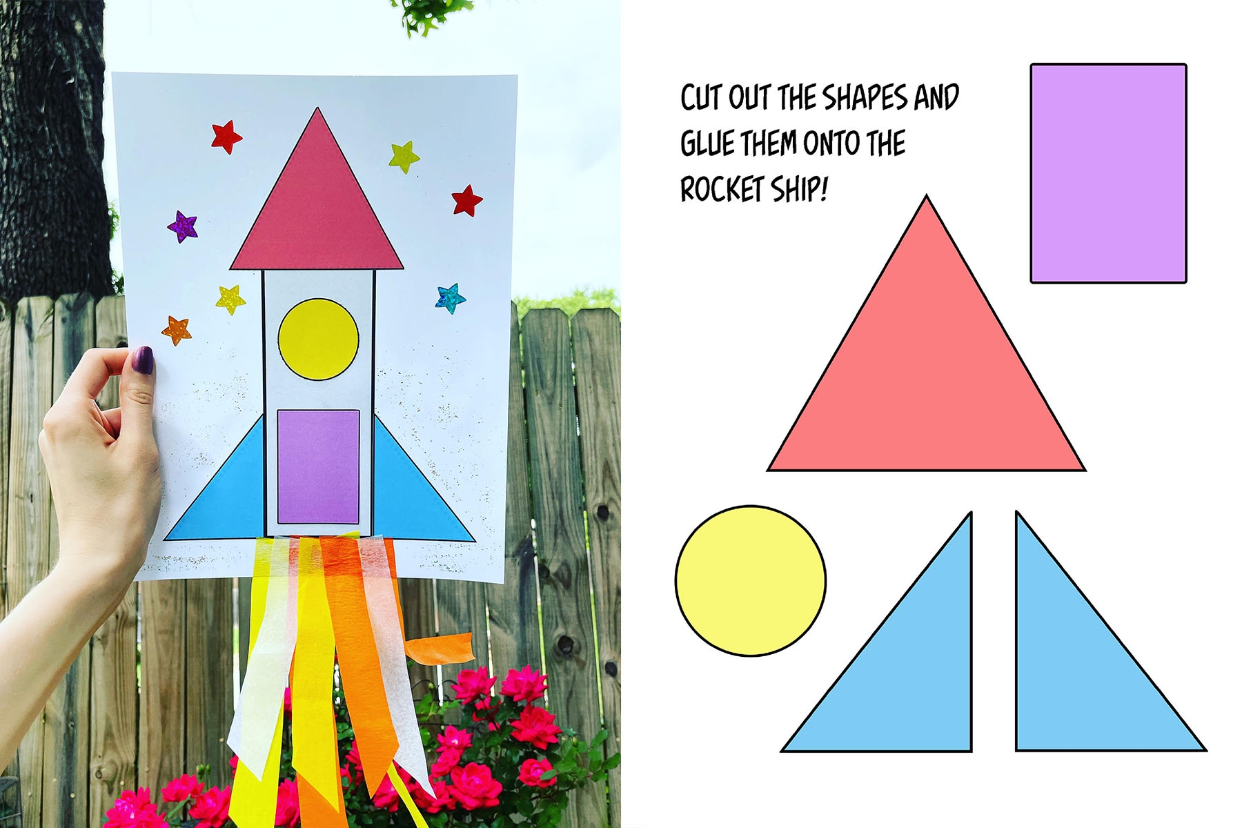 free printable rocket ship
