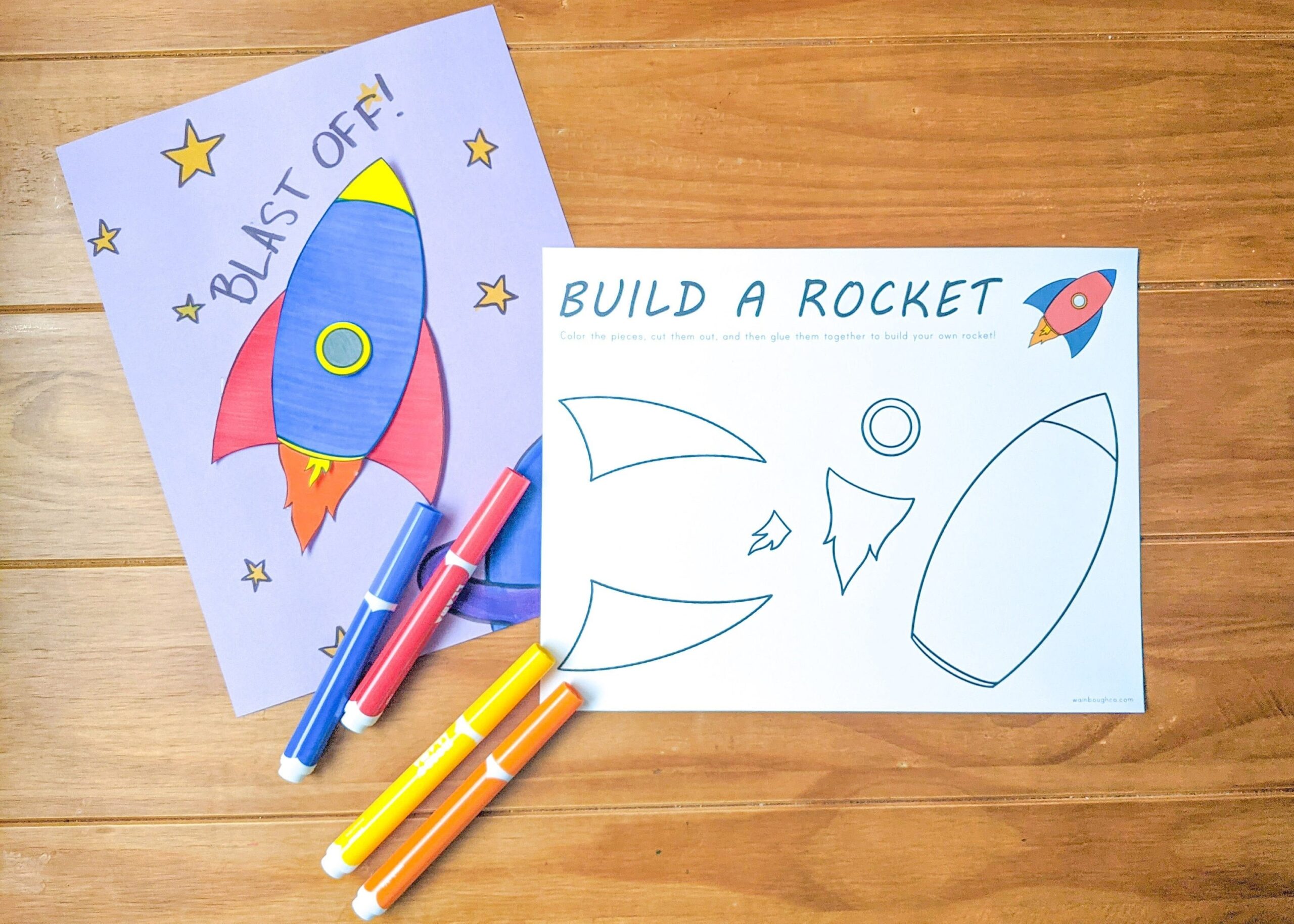 Rocket Ship Printable Craft Space Themed Activity Indoor Preschool Activity Kids Coloring Page Homeschool Download Etsy Australia