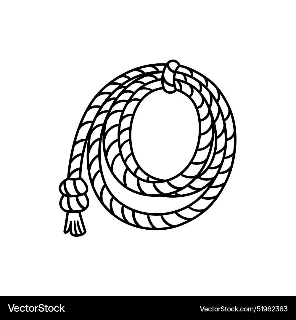 Ropes In Sketch Style Royalty Free Vector Image
