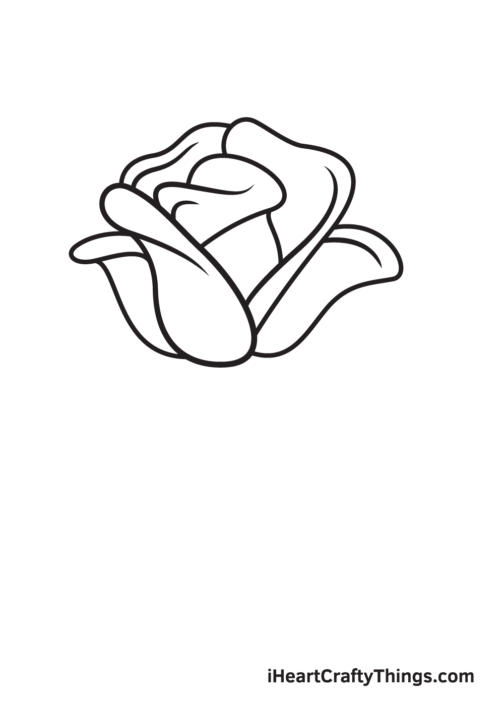 rose drawings easy