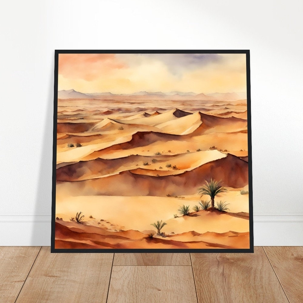 Sahara Desert Art Sahara Desert Painting Sahara Desert 