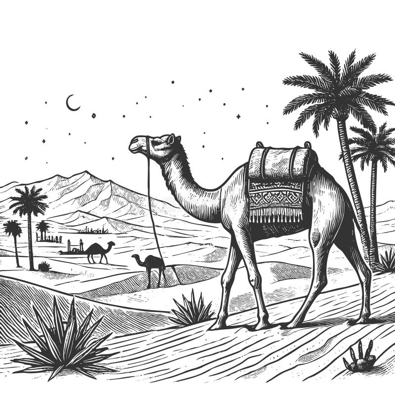 Sahara Desert Sketch Stock Illustrations 1 507 Sahara Desert 