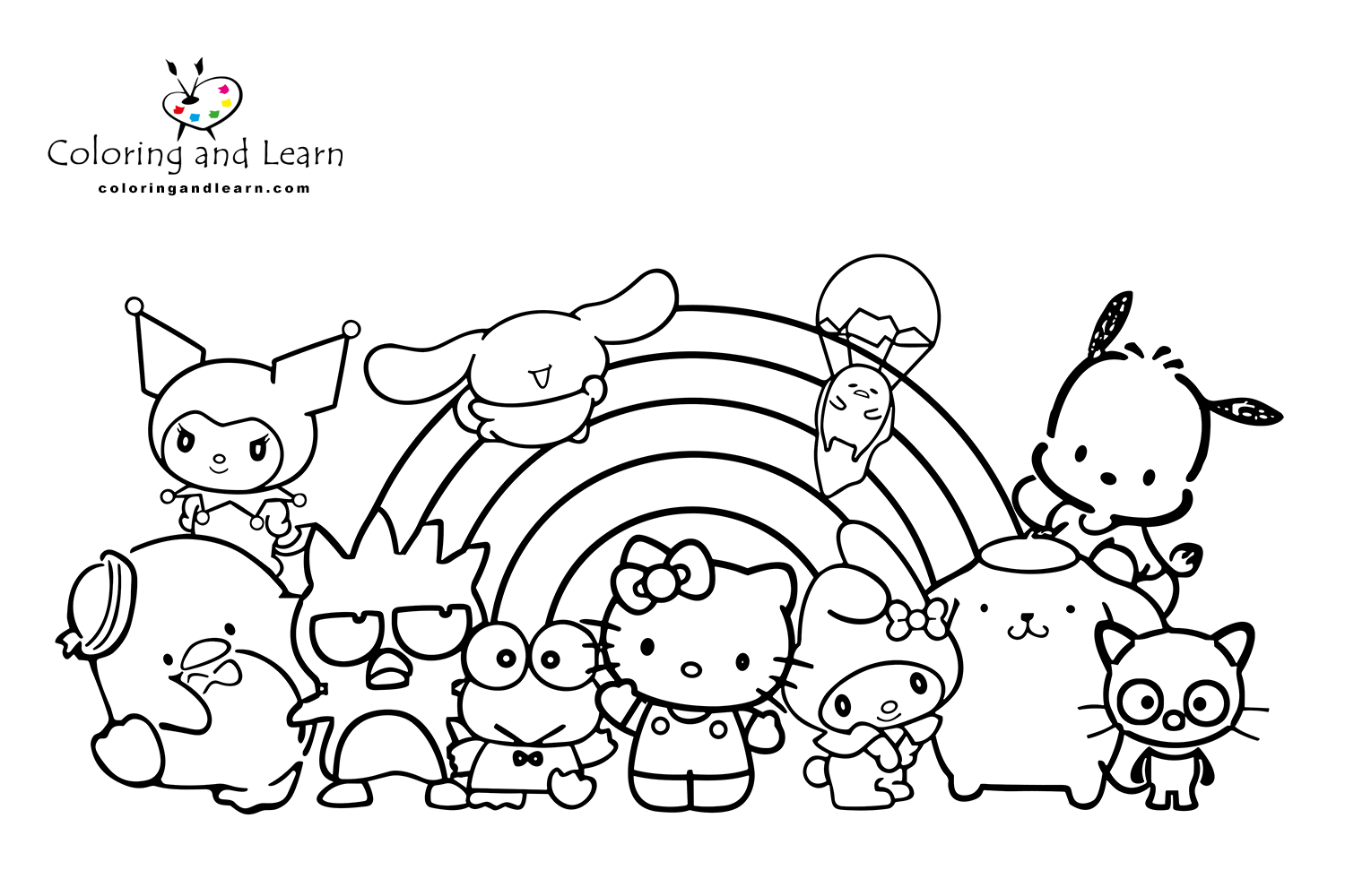 Sanrio Coloring Pages FREE 2025 Coloring And Learn