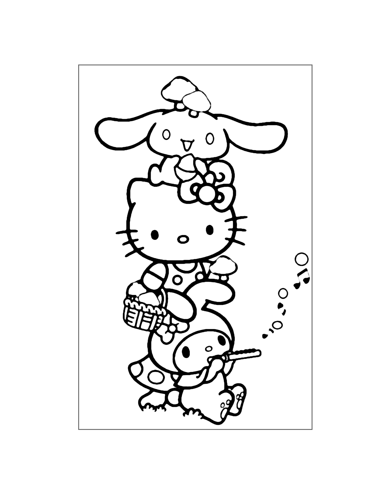 sanrio color sheets