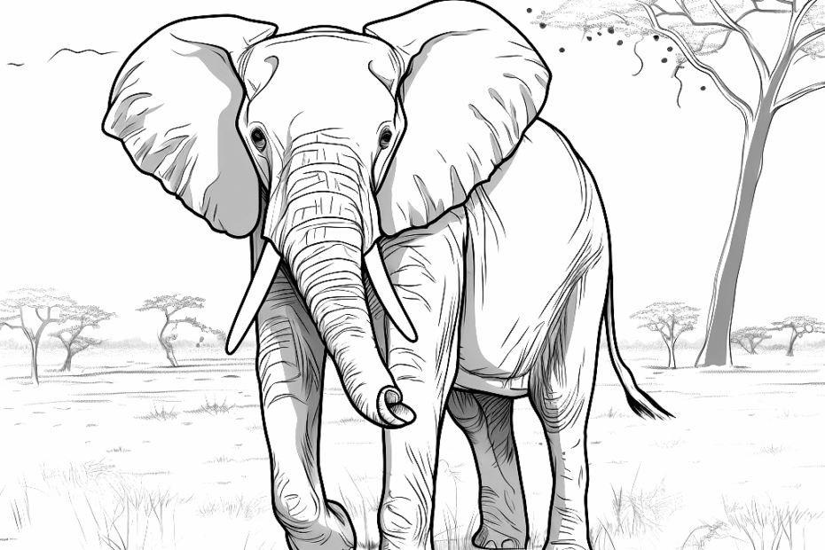 Savanna Animals Coloring Pages Free U0026 Printable
