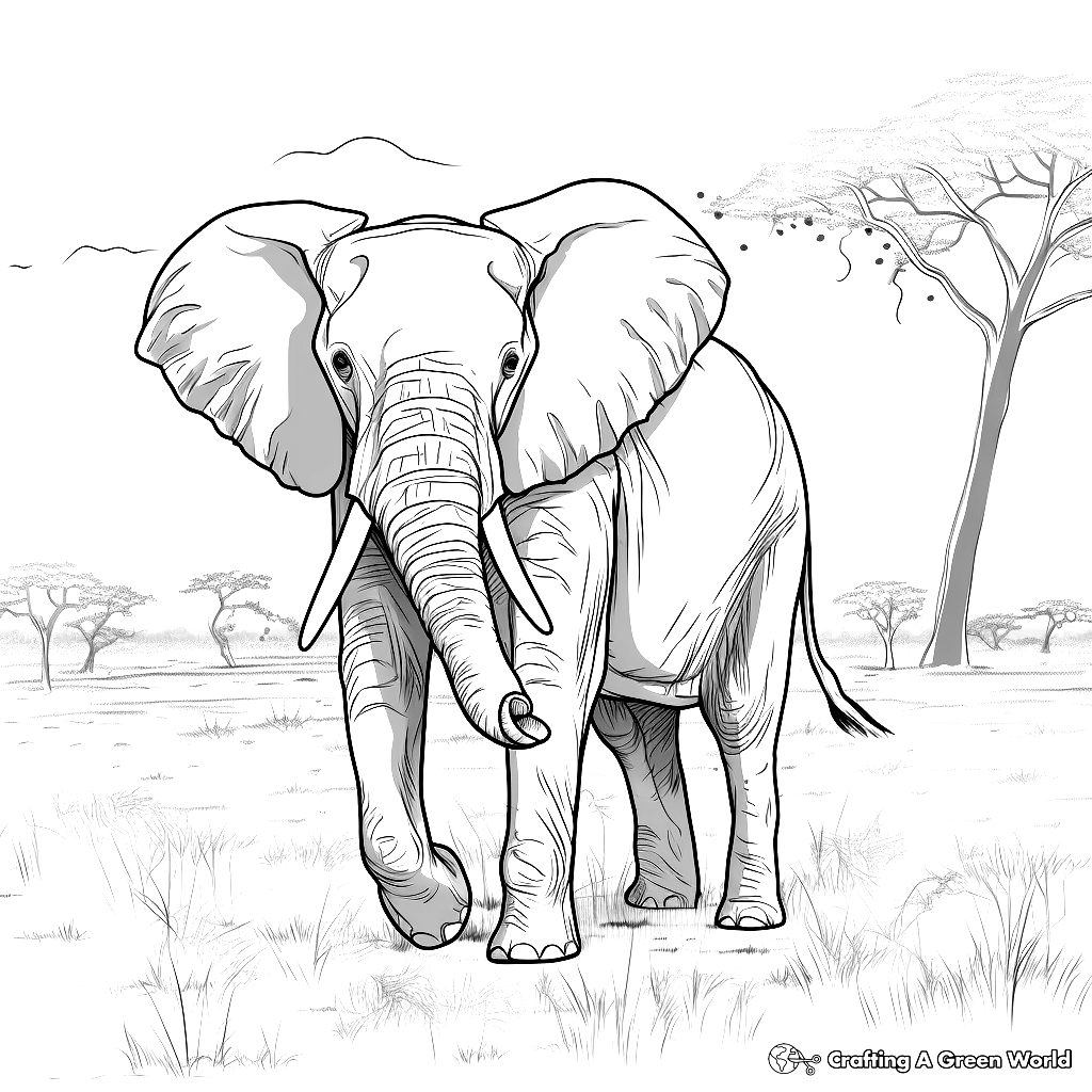 Savanna Animals Coloring Pages Free U0026 Printable 