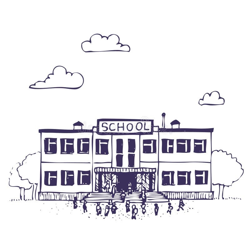 School Building Drawn Stock Illustrations 2 226 School Building Drawn Stock Illustrations Vectors U0026 Clipart Dreamstime