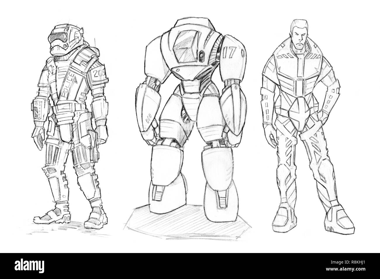 Sci Fi Drawing Hi res Stock Photography And Images Alamy