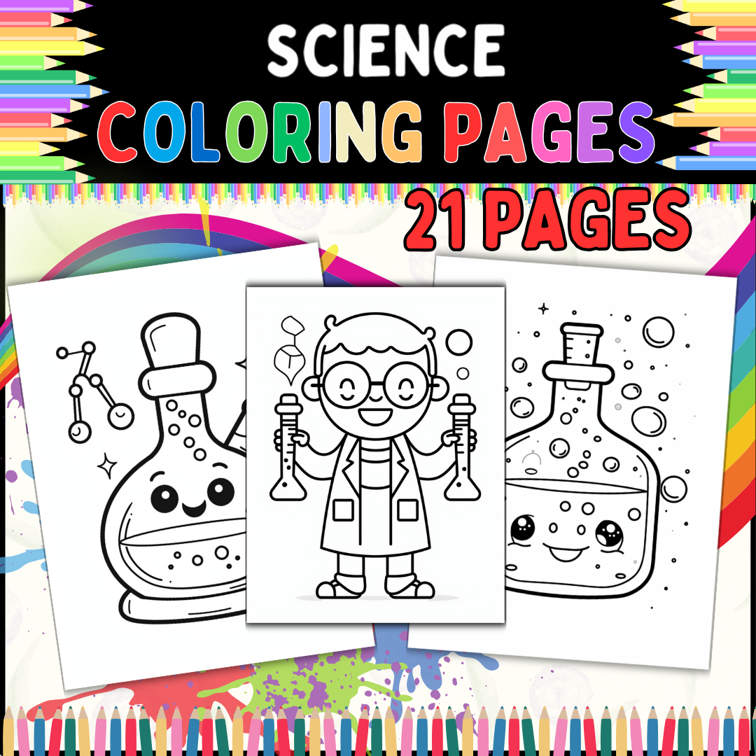 Science Coloring Pages Fun U0026 Educational Activity Pack For Grades 