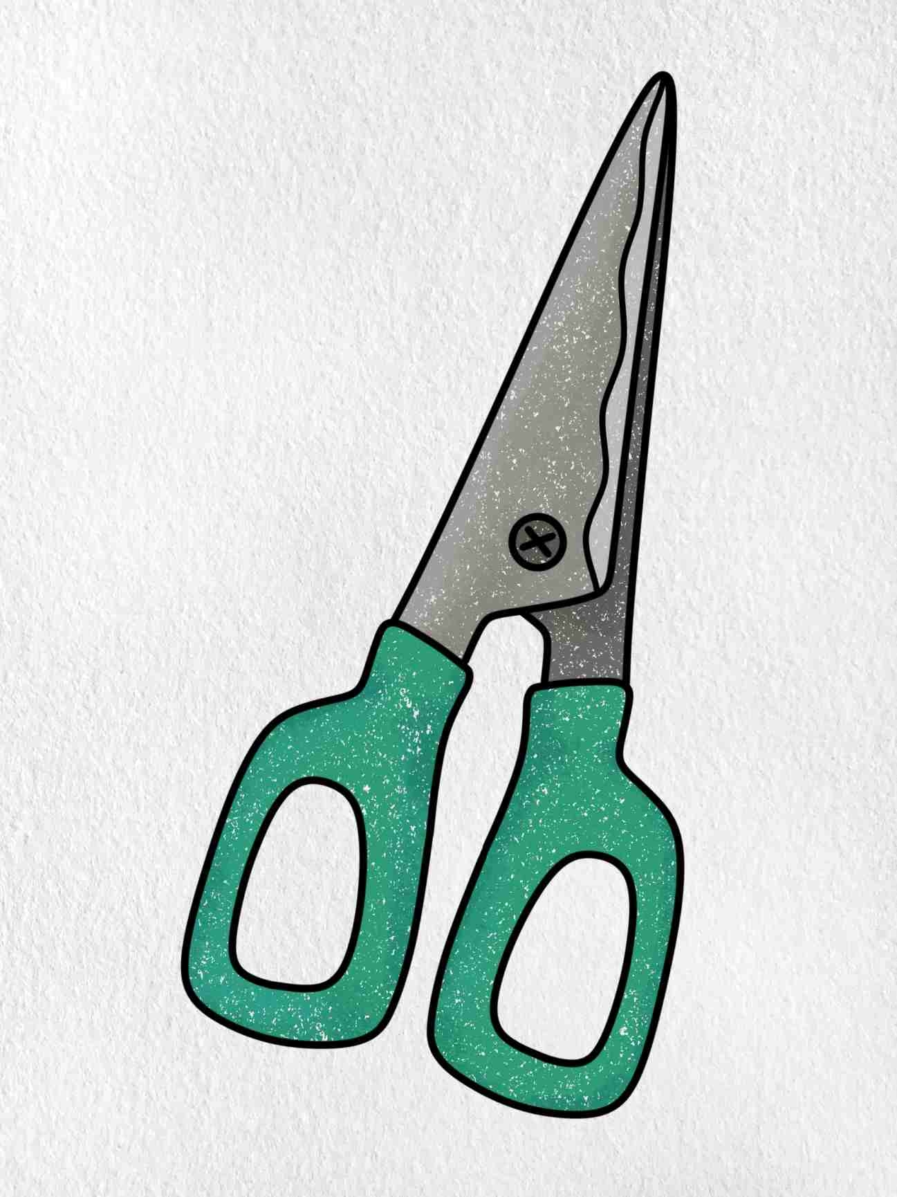 Scissors Drawing easy HelloArtsy