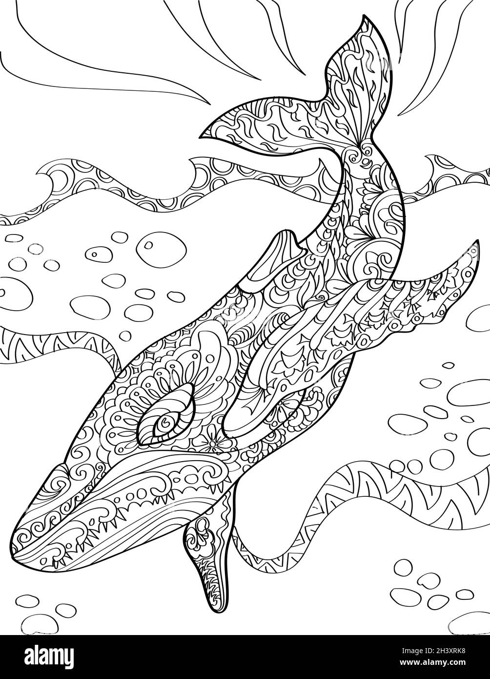 sea animal coloring pages adult