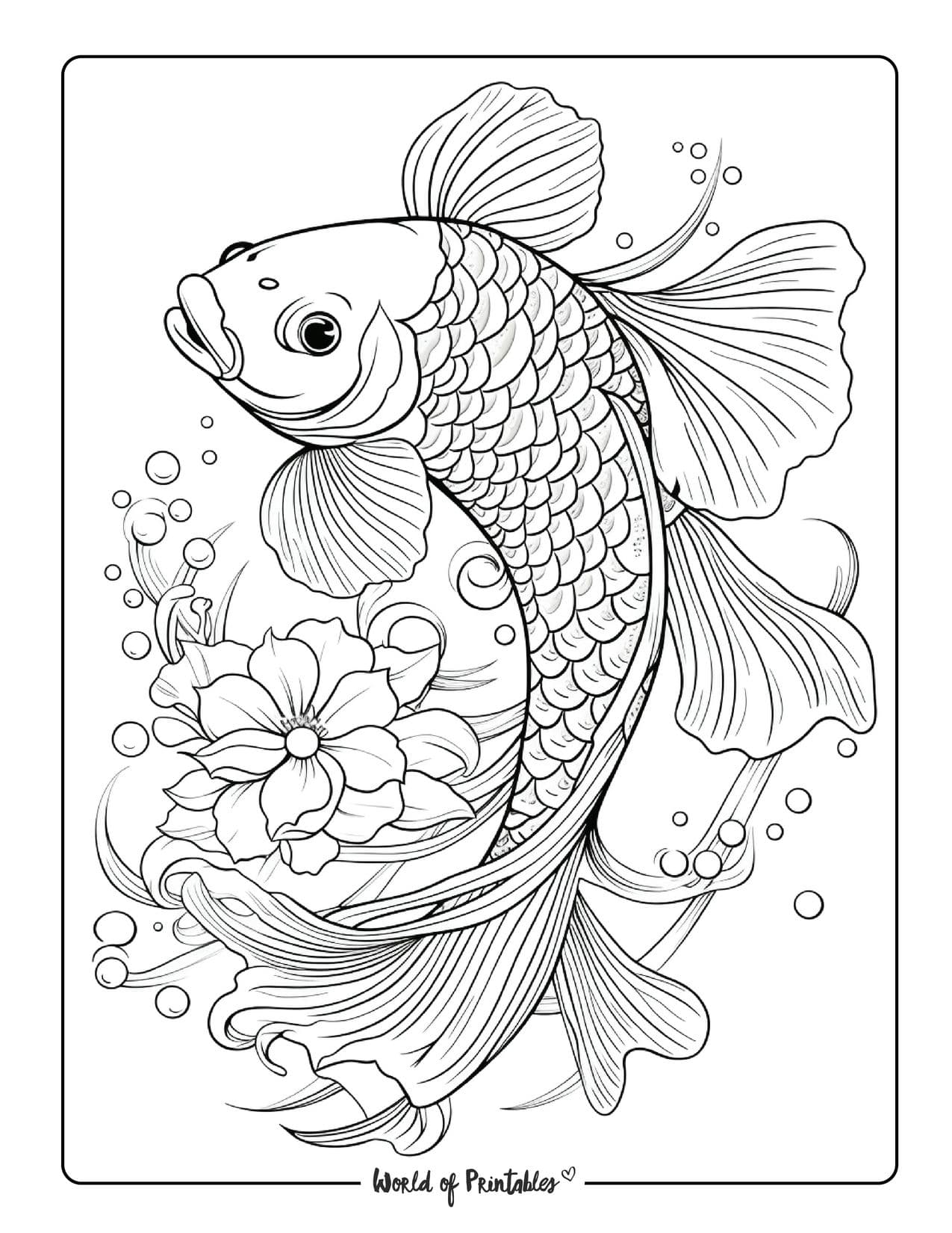 Sea Animal Coloring Pages For Kids U0026 Adults World Of Printables