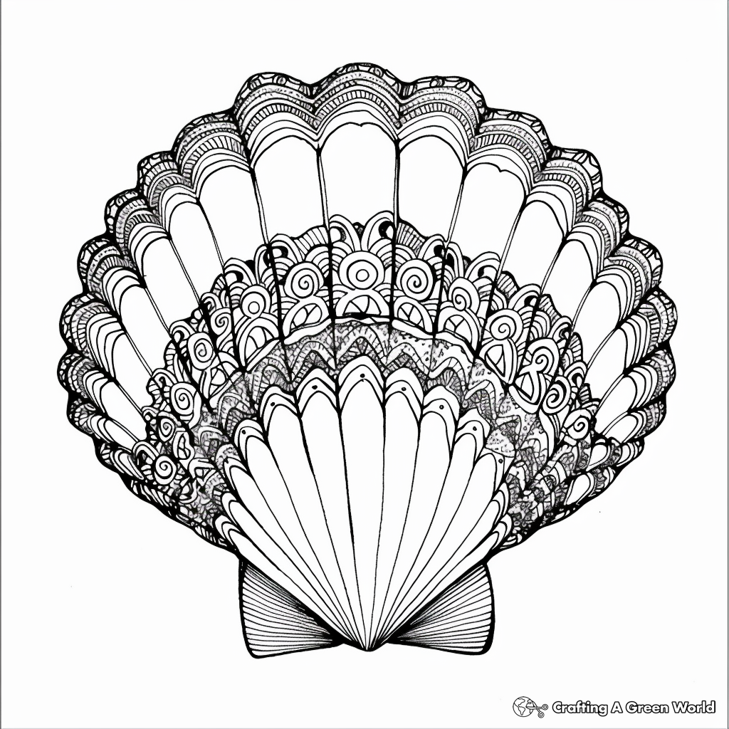 seashell coloring sheets