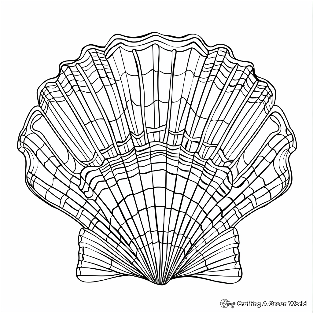 Seashell Coloring Pages Free U0026 Printable 