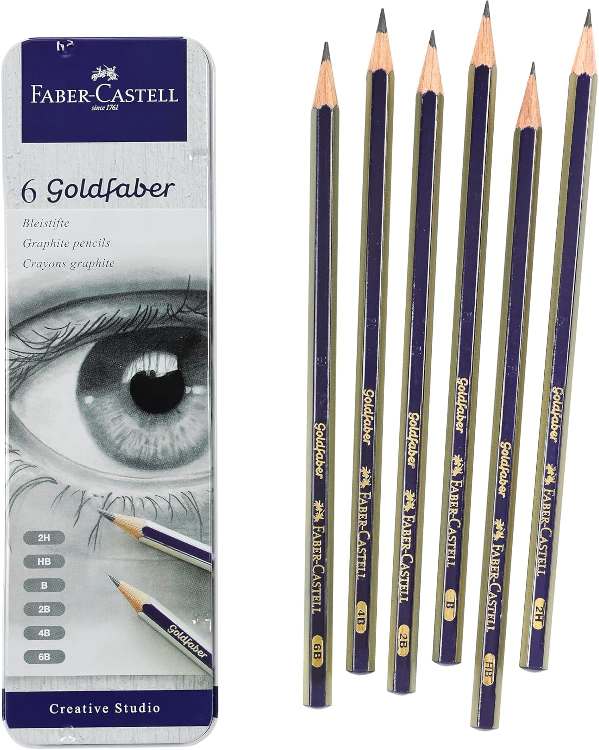 Set Pensil Sketsa Grafit 6 Piece Faber Castell Perlengkapan Menggambar Dan Sketsa