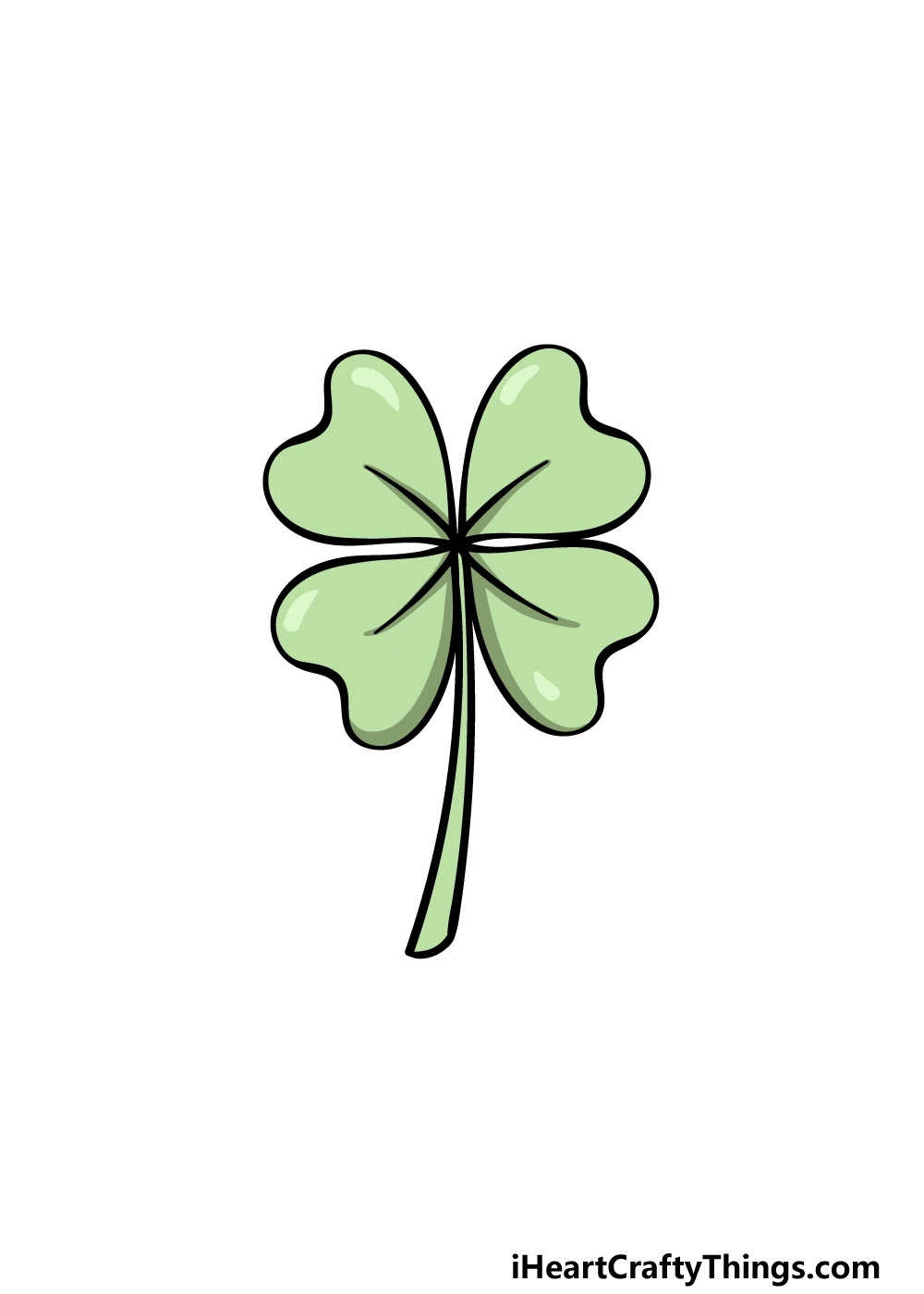 Shamrock Drawing How To Draw A Shamrock Step By Step