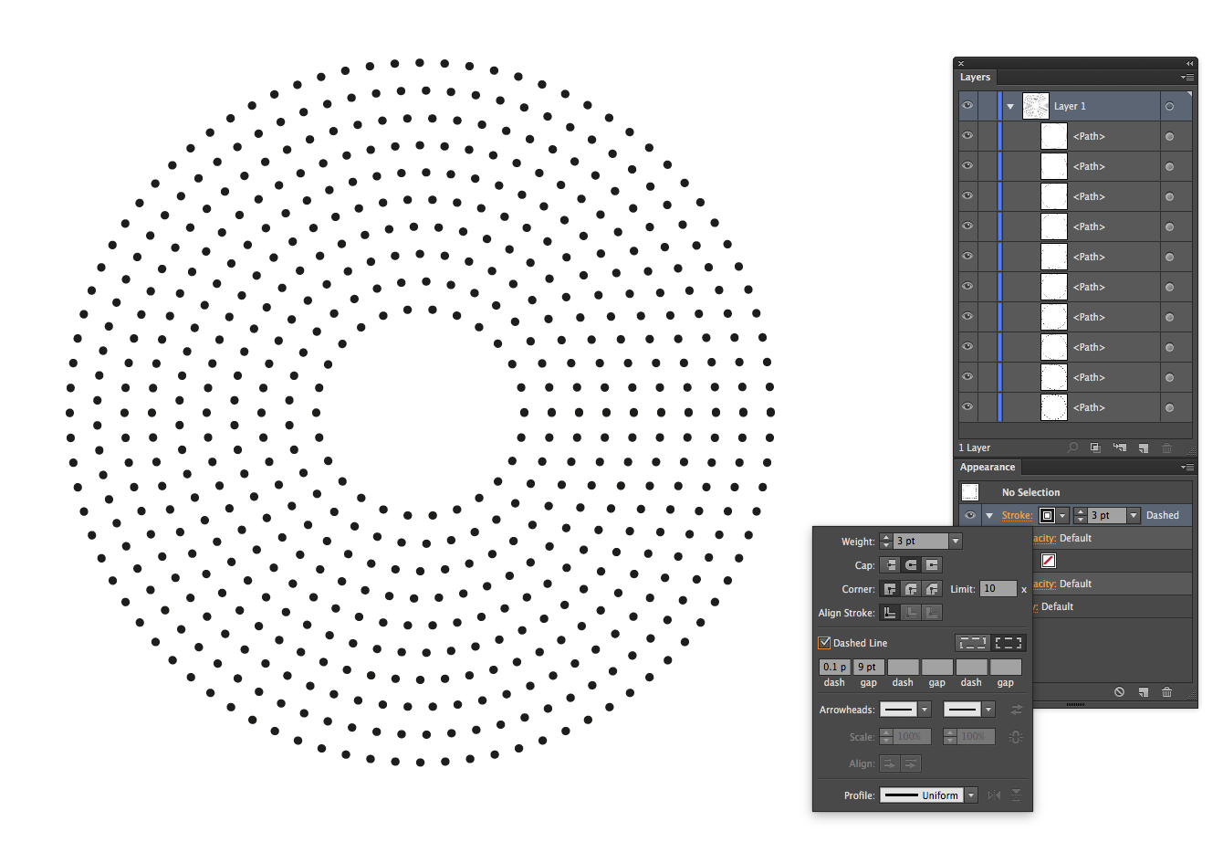 how to do a dotted line in illustrator