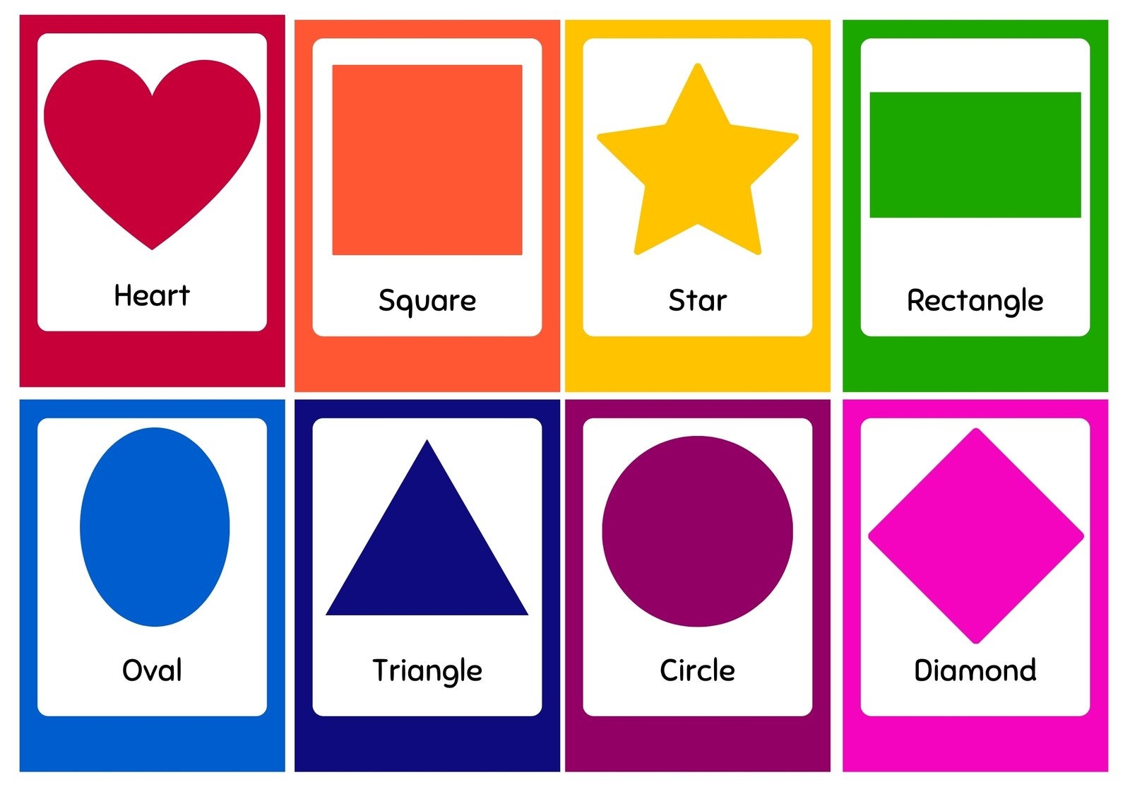 free printable shapes to print