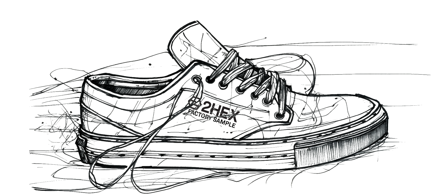 Shoe Art Drawing