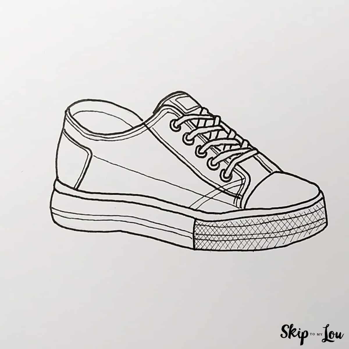 shoe drawing