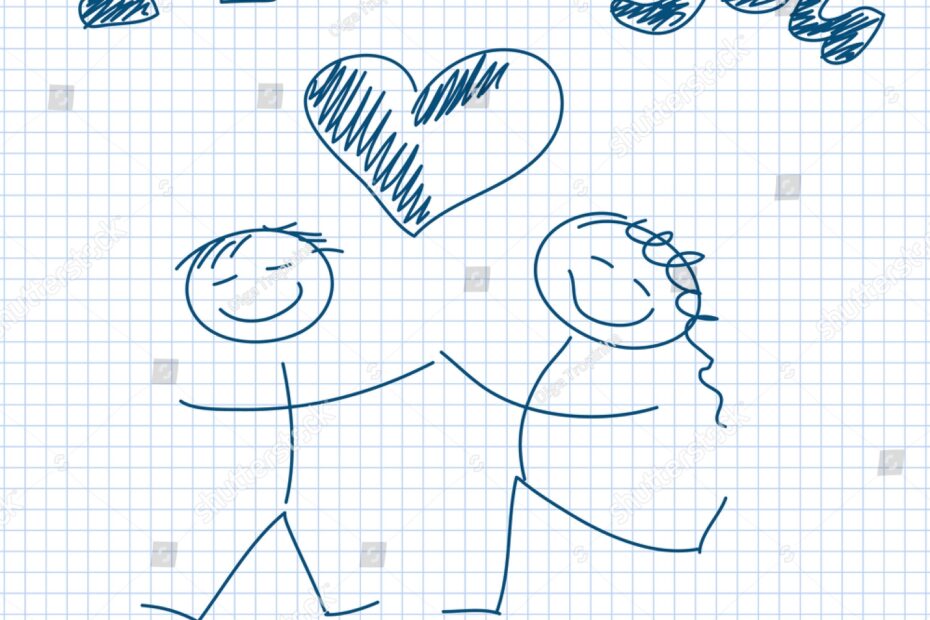 Simple Drawing Love You Vector Stock Vector Royalty Free 35353576 Shutterstock