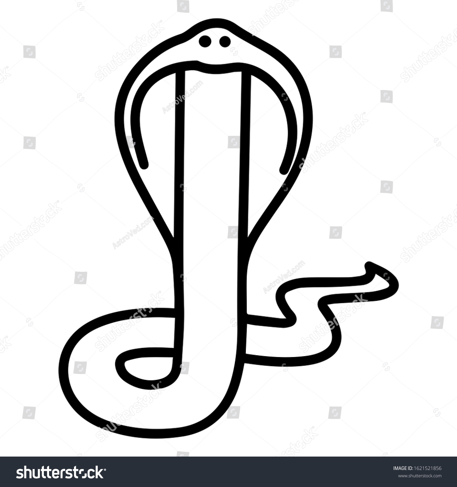 easy snake drawing