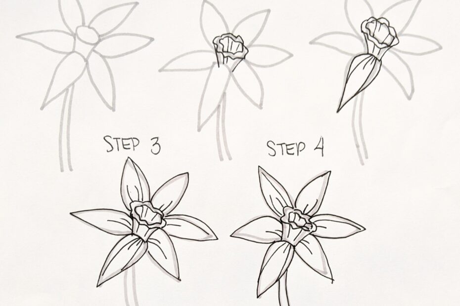 Simple Spring Flower Tutorial Zebra Pen