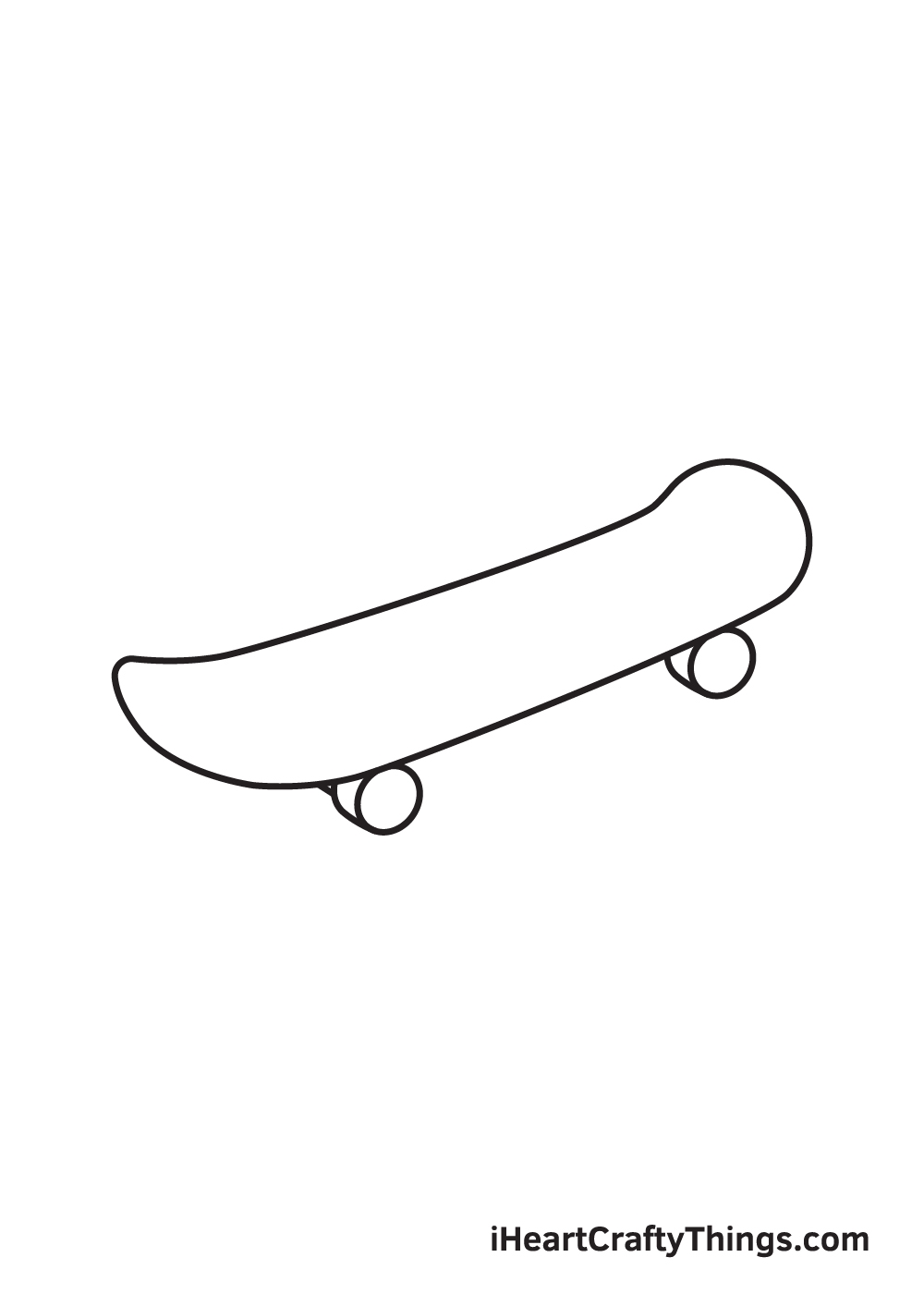 Skateboard Drawing How To Draw A Skateboard Step By Step