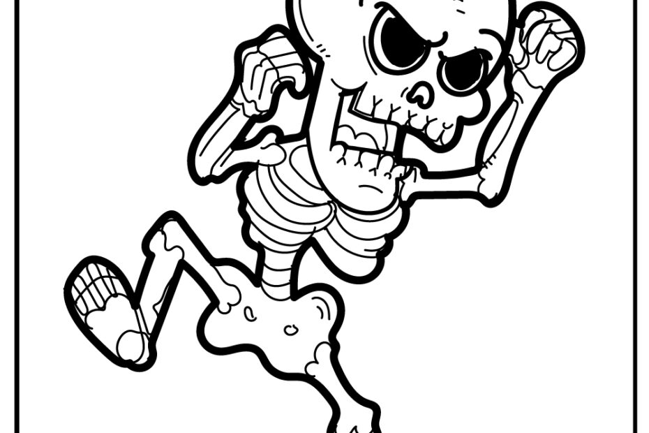 Skeleton Coloring Pages 100 Free Printables