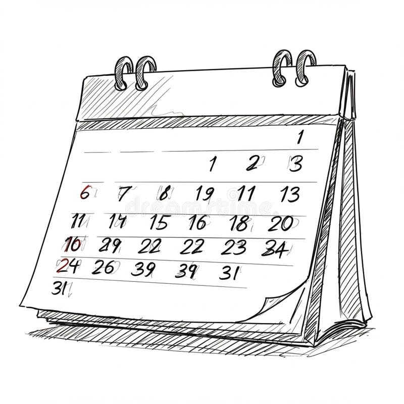 Sketch Desk Calendar Stock Illustrations 1 219 Sketch Desk Calendar Stock Illustrations Vectors U0026 Clipart Dreamstime