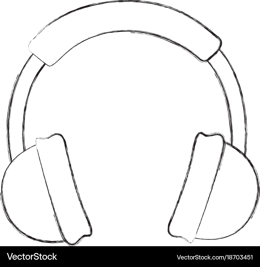 headphones drawing