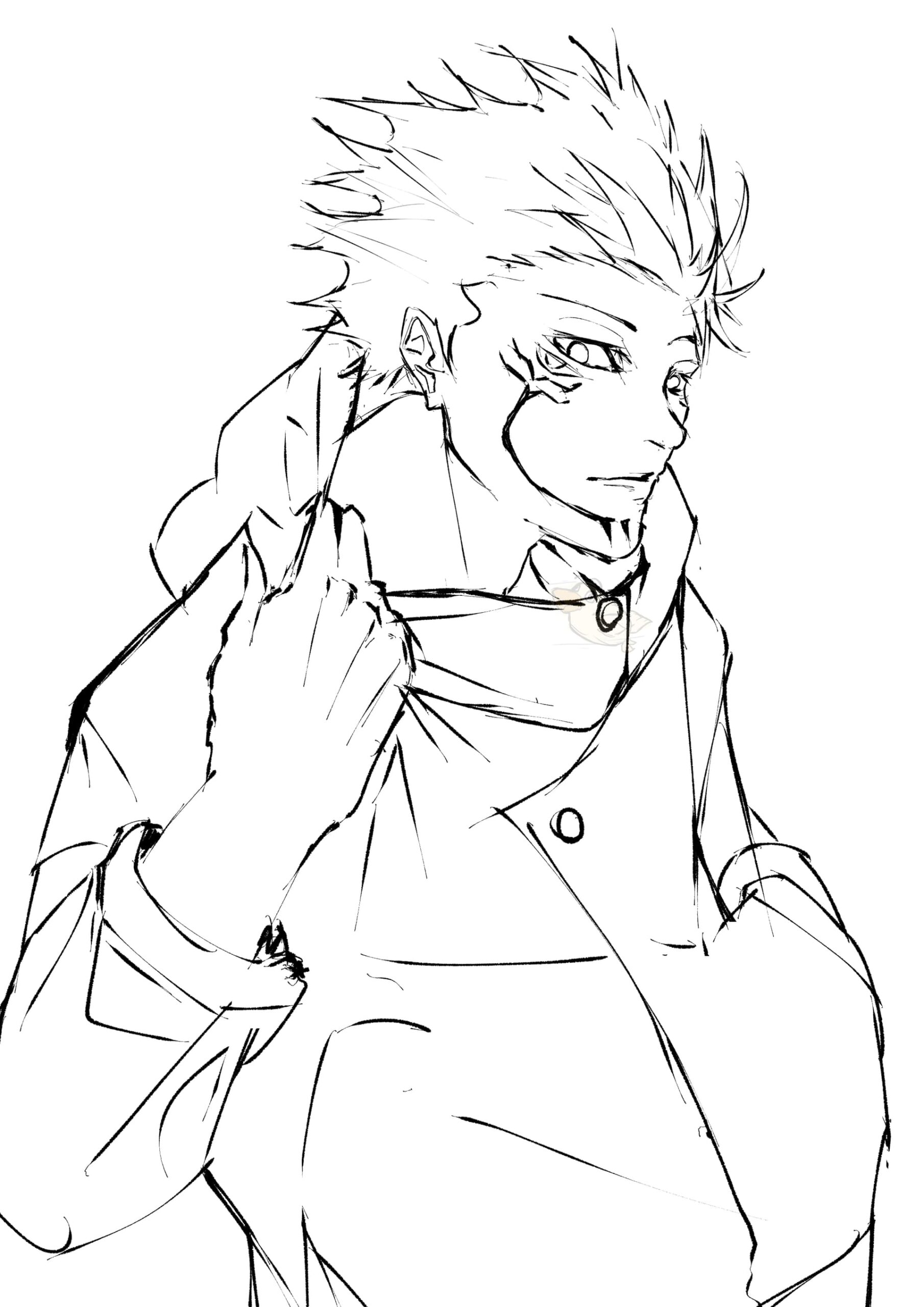 sukuna drawing