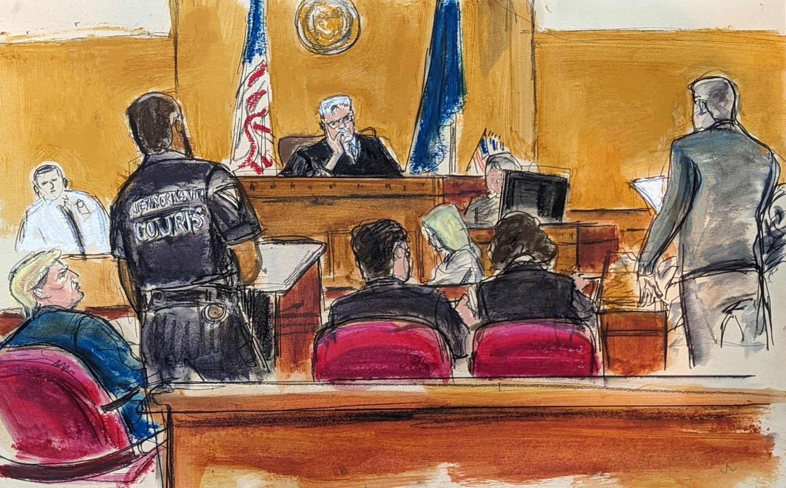 Sketching History Elizabeth Williams On Illustrating The Trump Criminal Trial Tribeca Trib Online