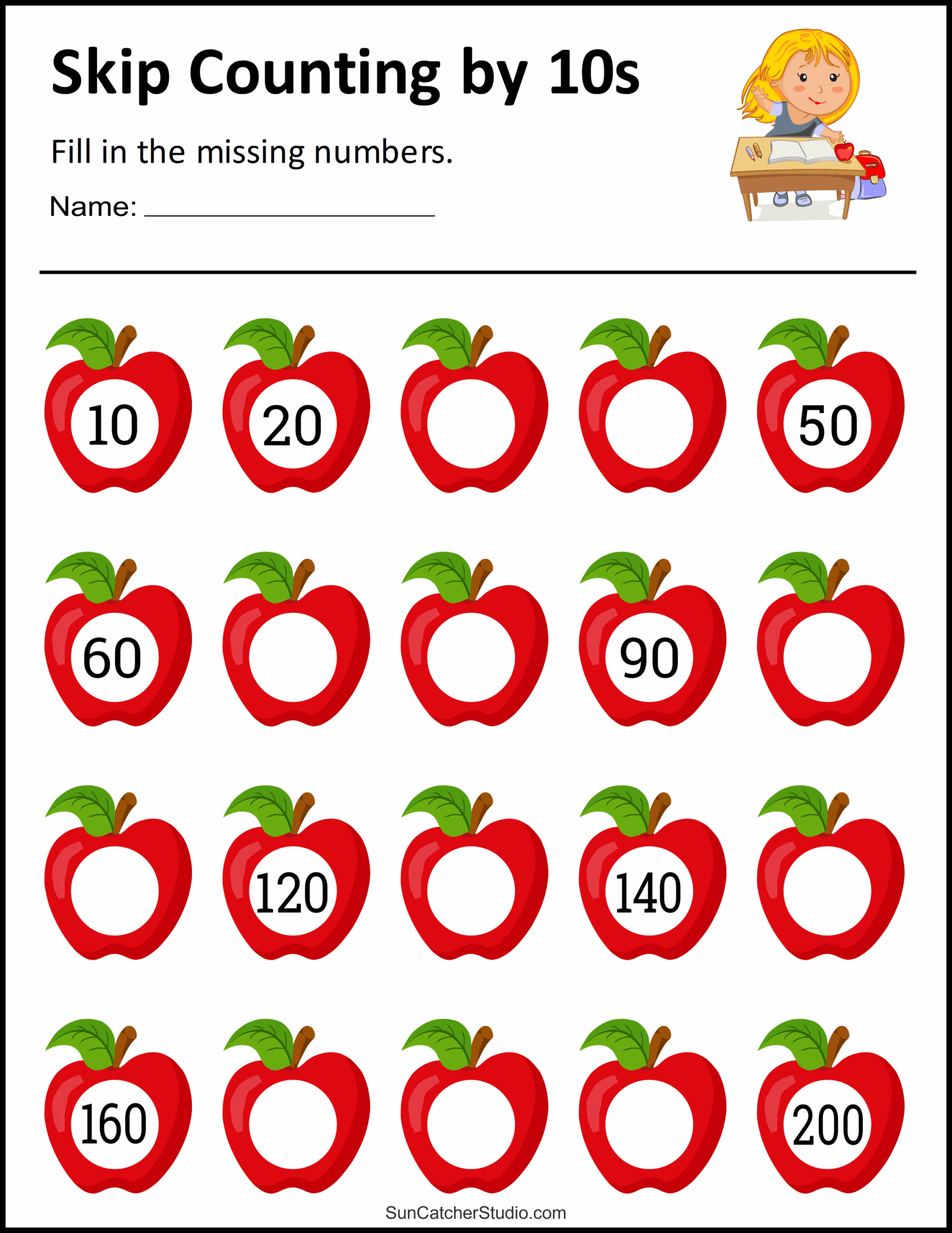 Skip Counting Worksheets And Charts Free Printables Monograms 