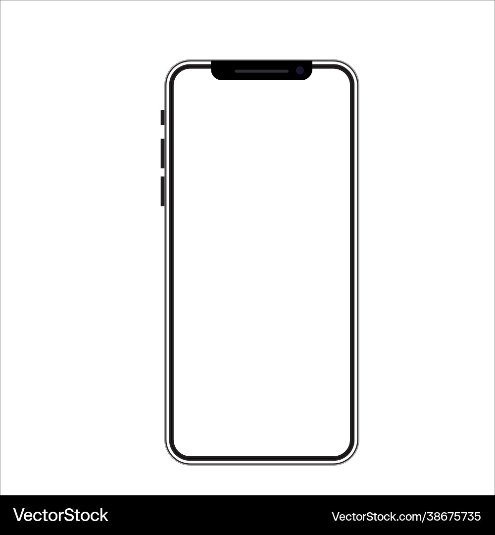 Smart Phone Drawing Isolated Transparent Vector Image