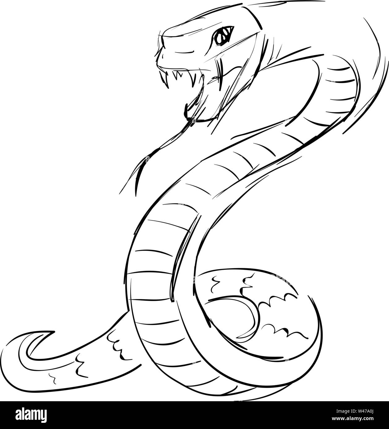 Snake Drawing Hi res Stock Photography And Images Alamy