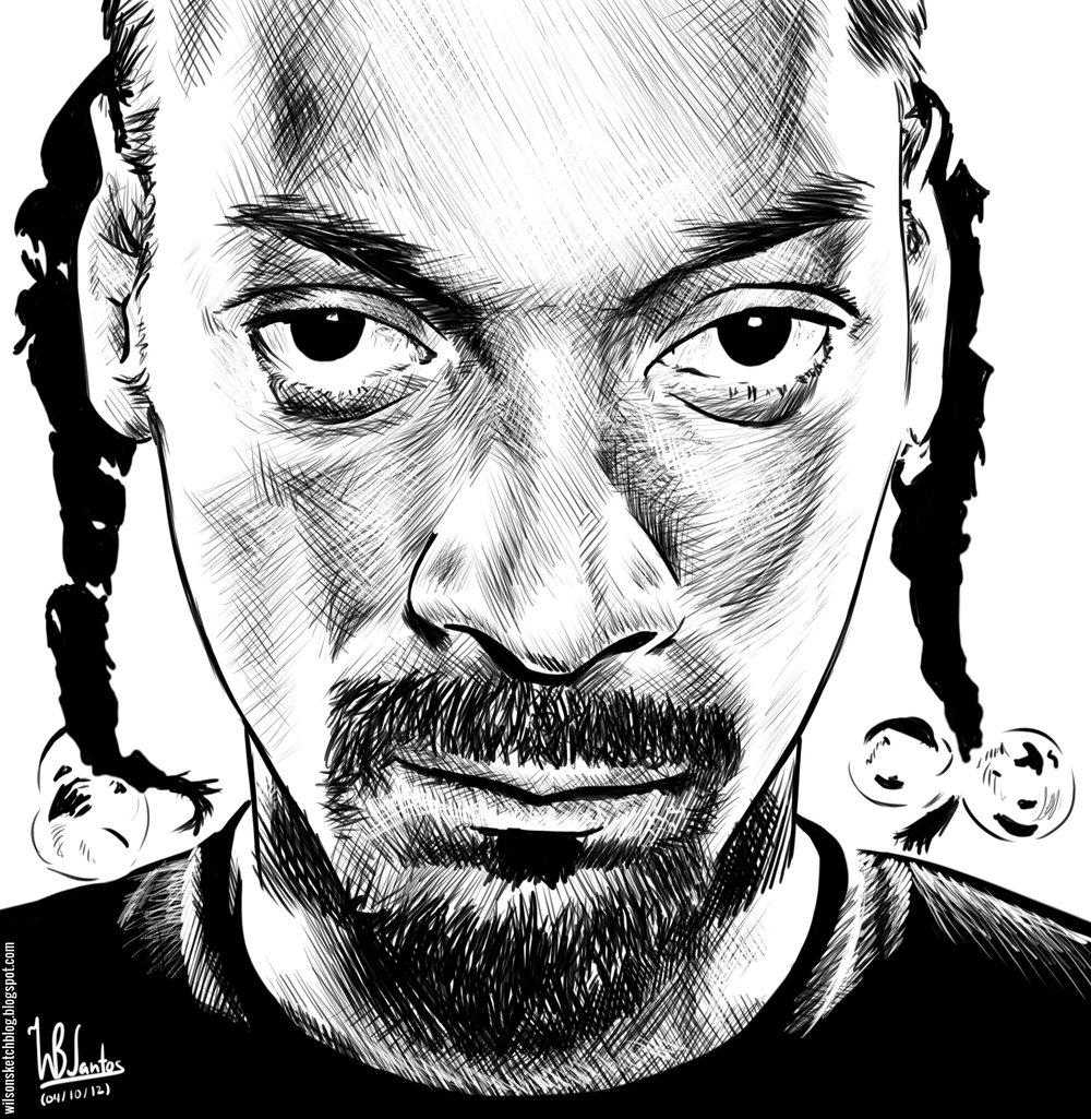 Snoop Dogg Ink Drawing 