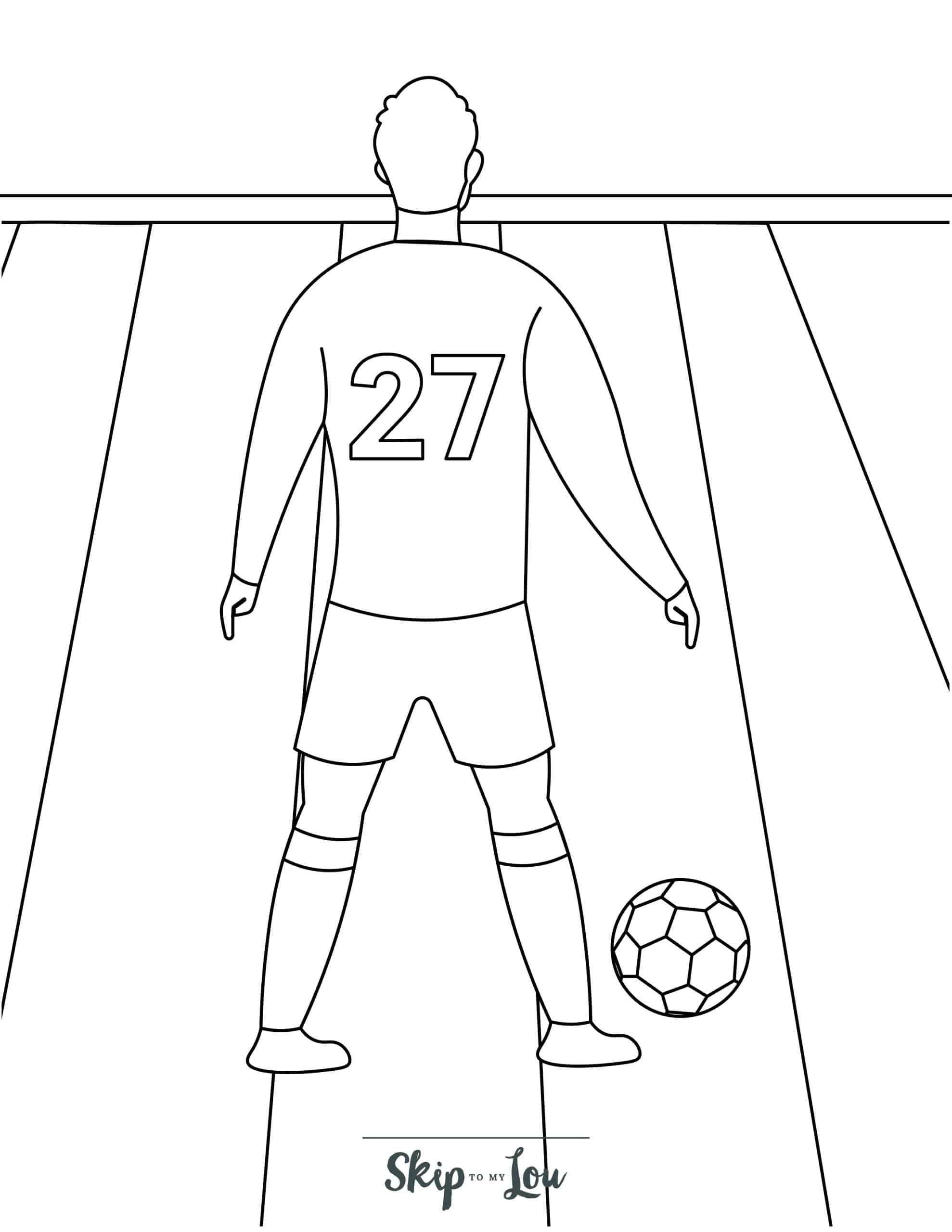 soccer colouring pages printable