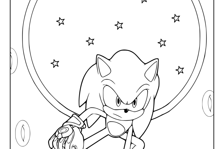 Sonic Coloring Pages 40 Free Printable PDF