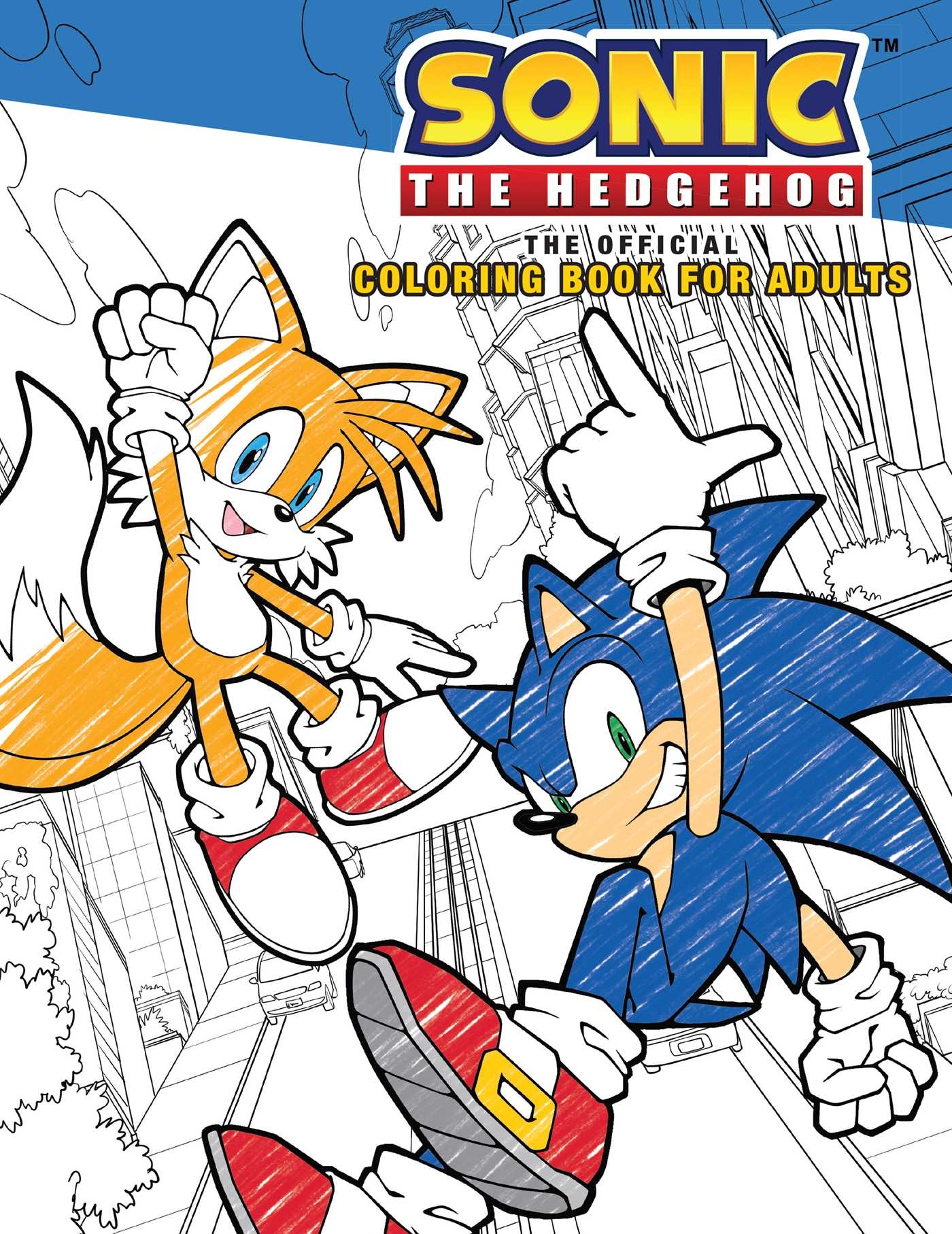 Sonic The Hedgehog The Official Adult Coloring Book Book By 