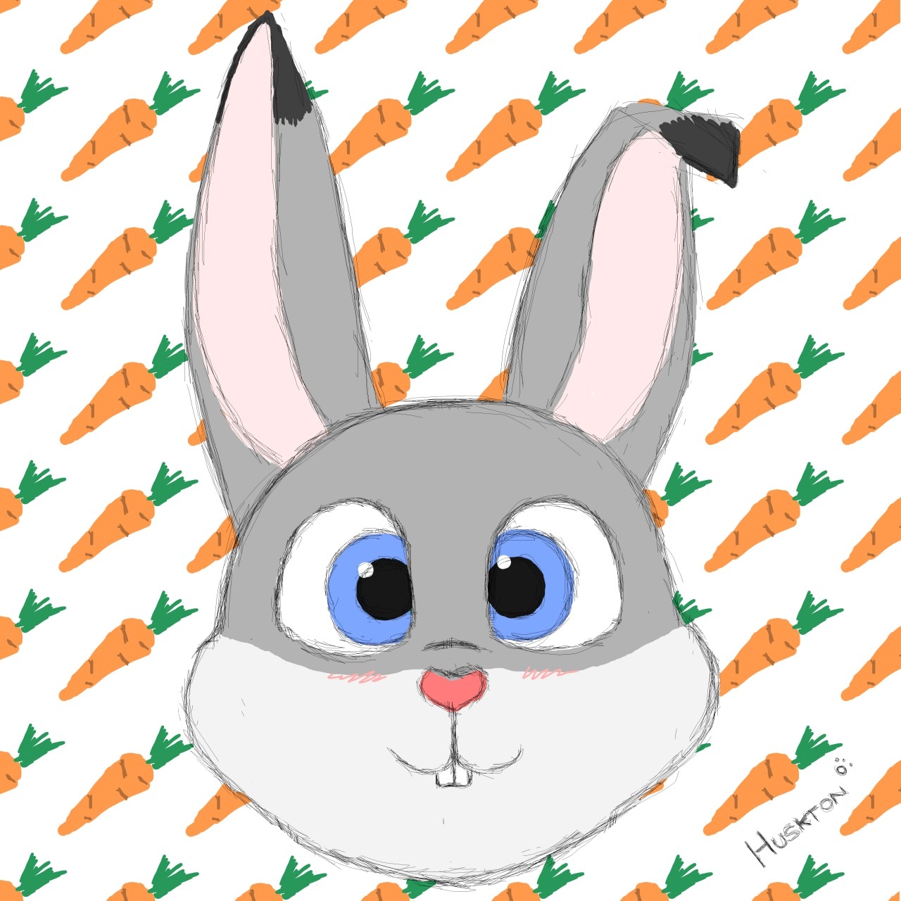 Speed Draw bunny By Huskton Fur Affinity dot Net